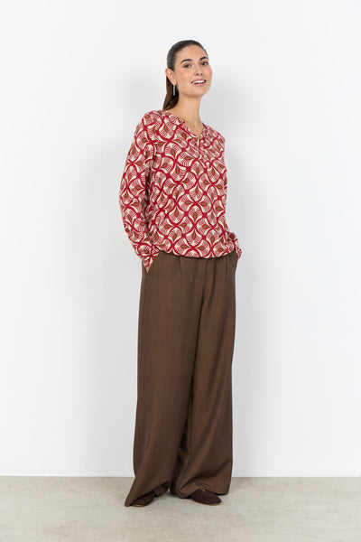SC-FELICITY AOP 526 Blouse Rood