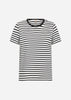 SC-RINA STRIPE 22 T-shirt Zwart