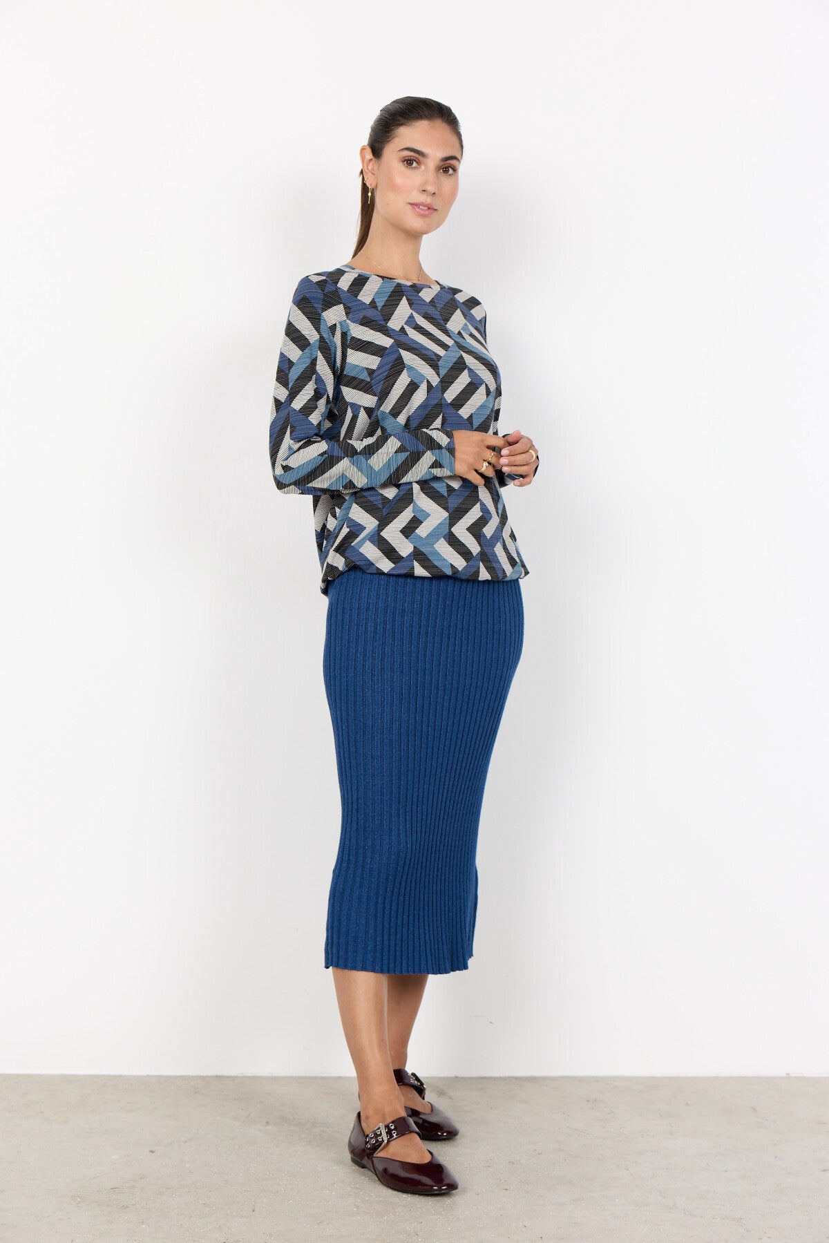 SC-GALINA 64 Blouse Donkerblauw