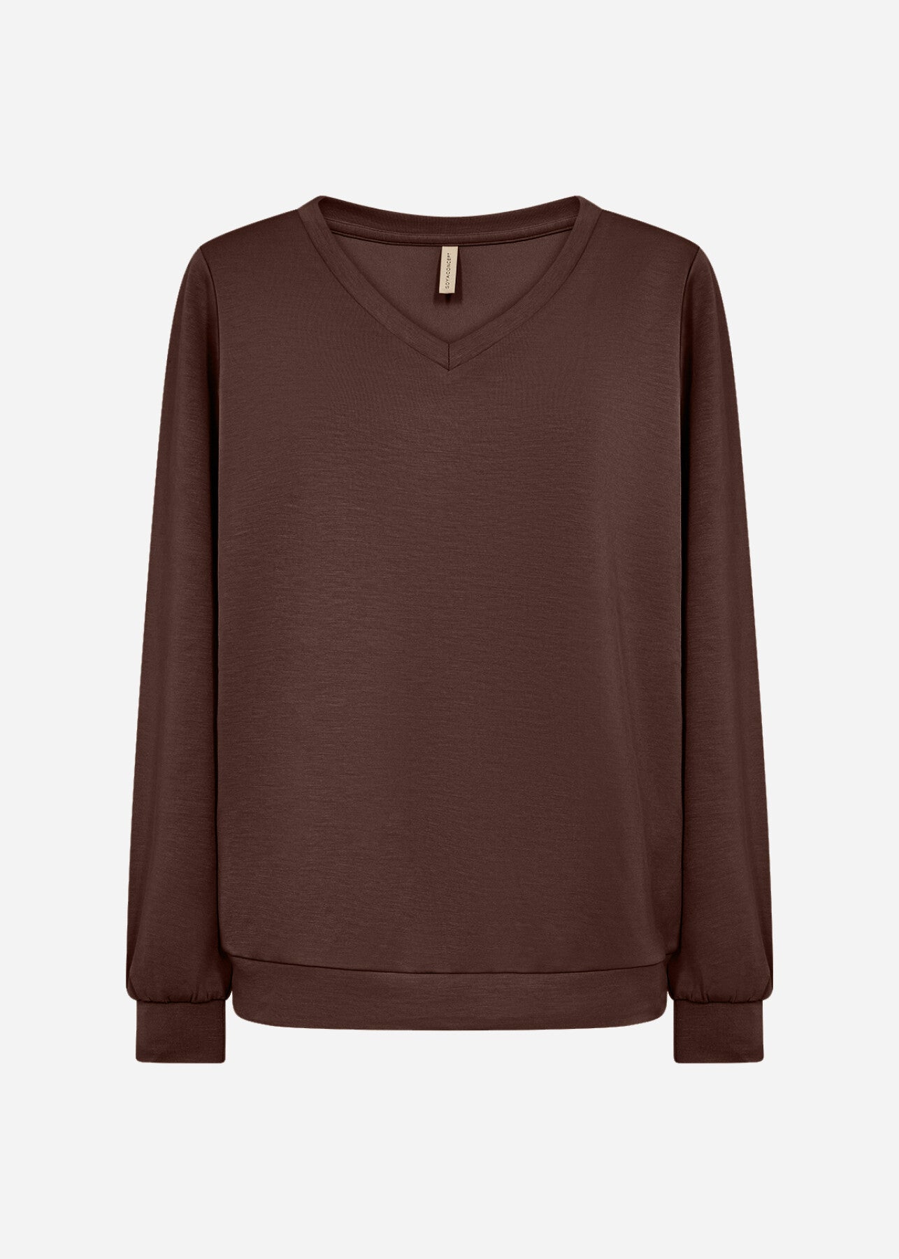SC-BANU 194 Blouse Donkerbruin