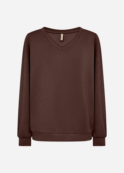 SC-BANU 194 Blouse Donkerbruin