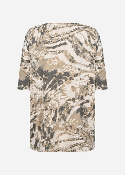 SC-BIARA AOP 140 T-shirt Crème