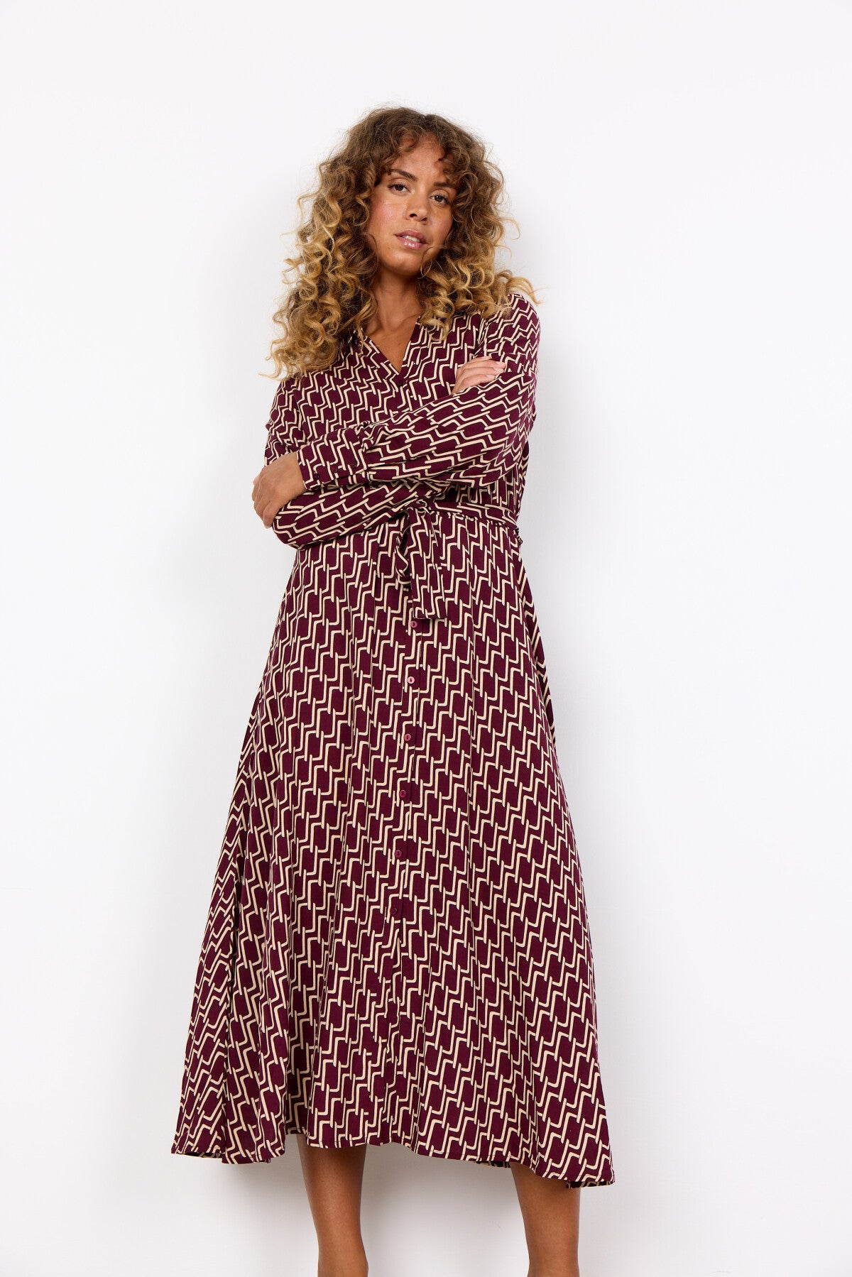 SC-VARLA 3 Jurk Bordeaux