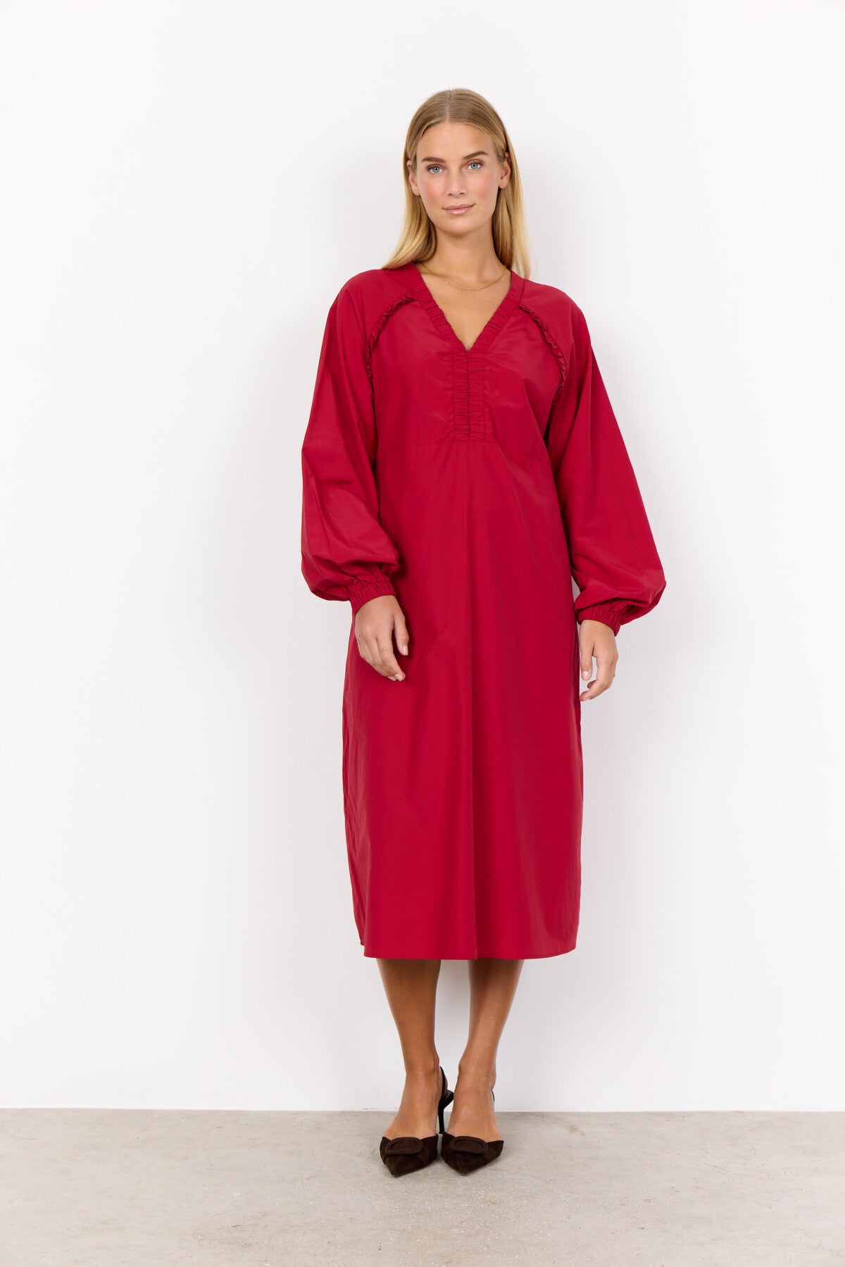 SC-NETTI 111 Jurk Donkerrood
