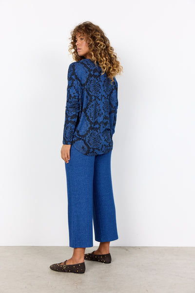 SC-BIARA AOP 145 Blouse Donkerblauw