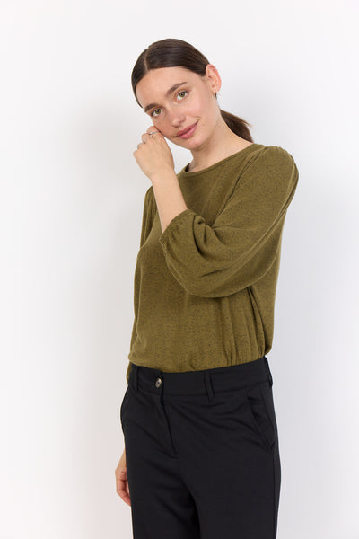 SC-BIARA 116 Blouse Olijf