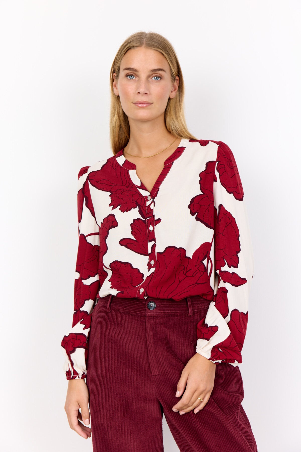 SC-VIGDIS 1 Shirt Donkerrood