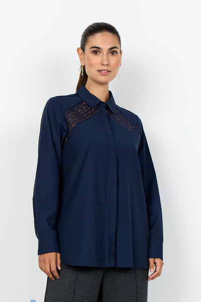 SC-NETTI 113 Shirt Donkerblauw