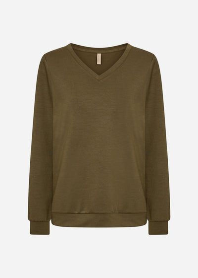 SC-BANU 194 Blouse Donkergroen
