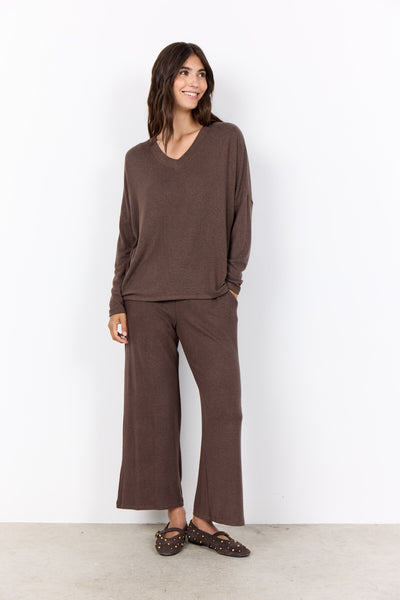 SC-BIARA 90 Blouse Donkerbruin