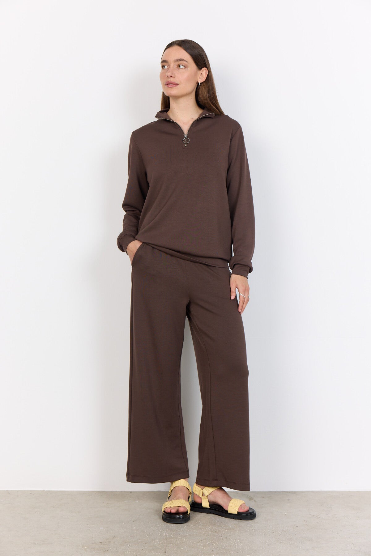 SC-BANU 187 Sweatshirt Donkerbruin