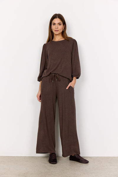 SC-BIARA 116 Blouse Donkerbruin