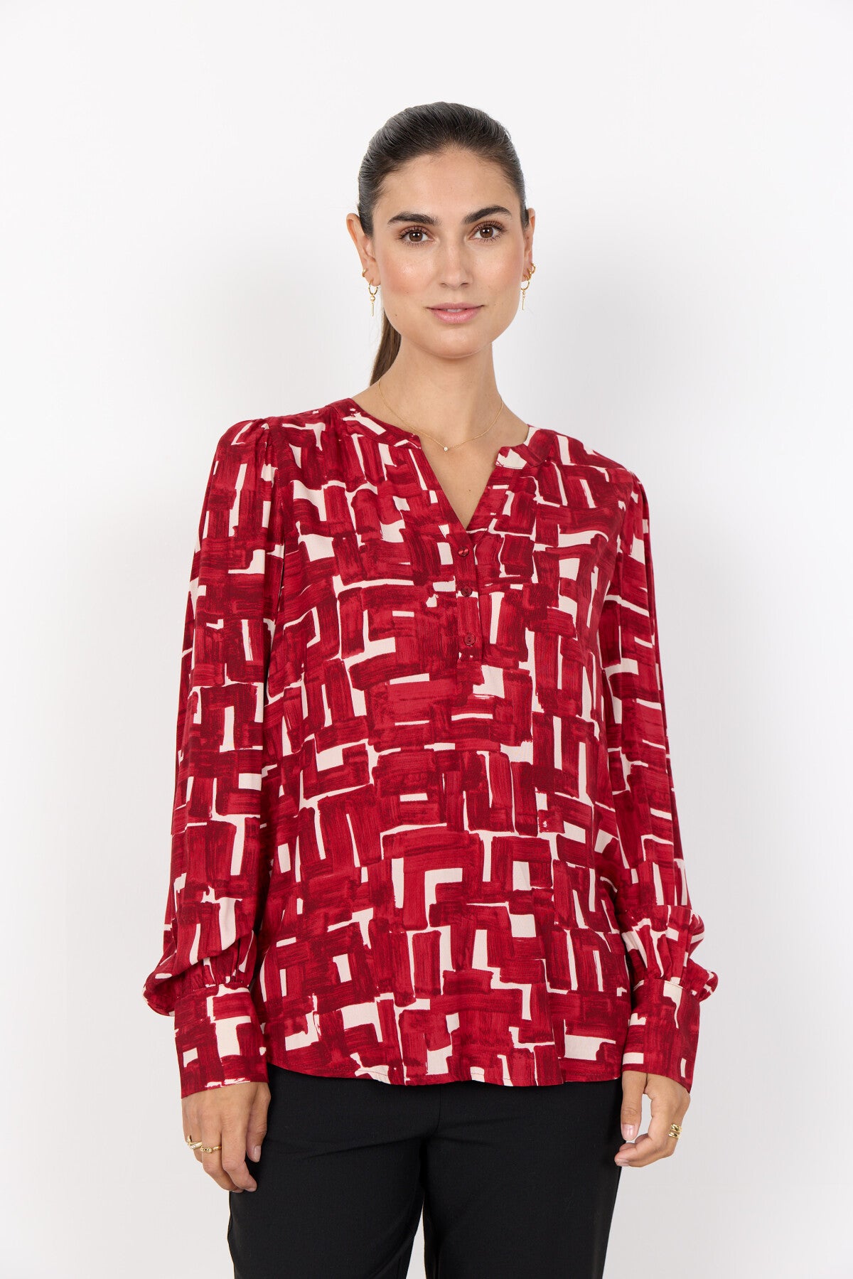 SC-VEBINA 1 Blouse Rood