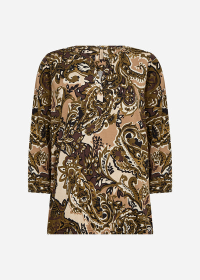 SC-FELICITY AOP 517 Blouse Donkergroen