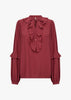 SC-BARBEL 1 Blouse Robijnrood