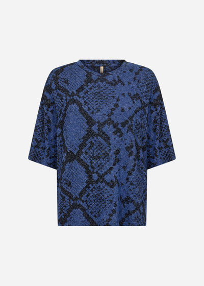 SC-BIARA AOP 144 T-shirt Donkerblauw
