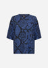 SC-BIARA AOP 144 T-shirt Donkerblauw