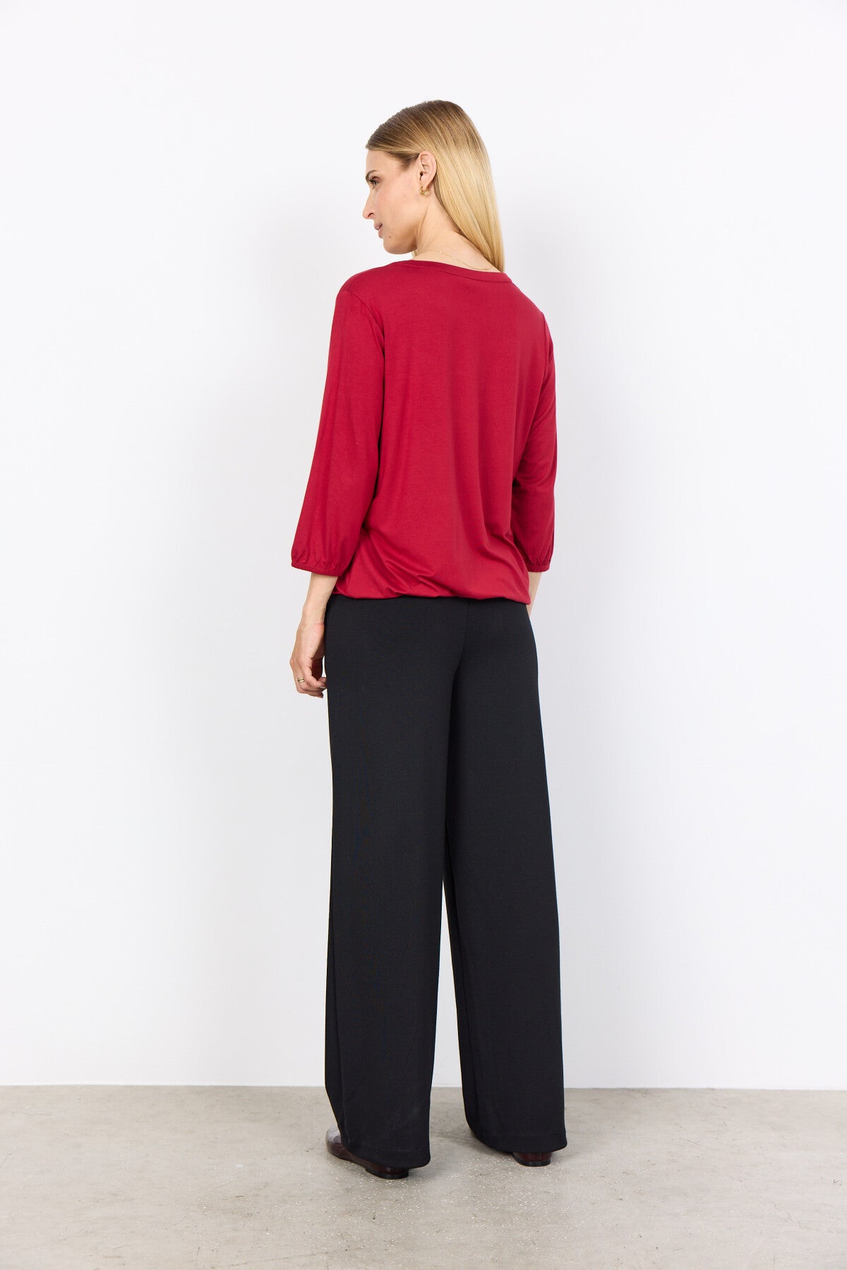 SC-MARICA 338 Blouse Donkerrood
