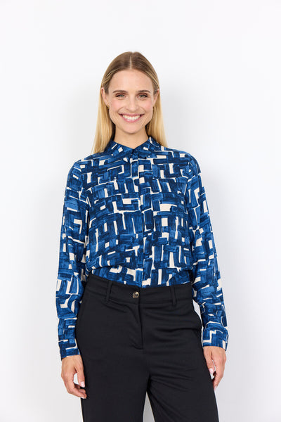 SC-VEBINA 2 Shirt Donkerblauw