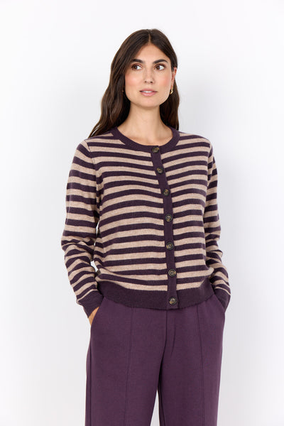 SC-ORLEAN STRIPE 13 Vest Paars