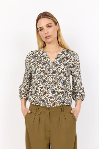SC-SAMEA 2 Blouse Olijf
