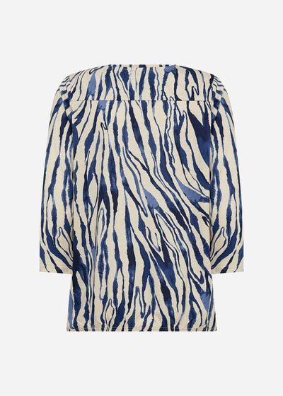 SC-FELICITY AOP 521 Blouse Donkerblauw